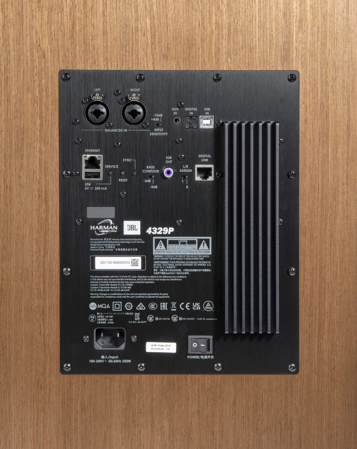 JBL4329P_Primary_BackPanel_Walnut_HiRez